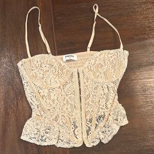 Rumored Cream Lace Camisole